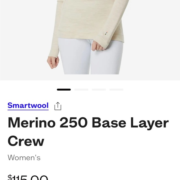 Long sleeve thin Smartwool women’s shirt - Picture 2 of 5